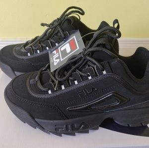 FILA disruptor II chunky sneakers black